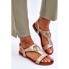 Sandalias Planas S.Barski KV-5541-32 Oro dorado 3