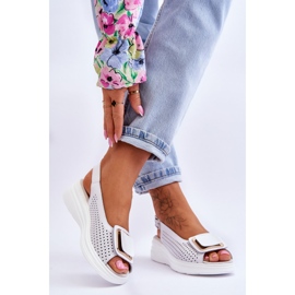 Sandalias Piel Calada S.Barski BN291 Blanco 3