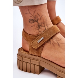 Sandalias Mujer Ante Big Star LL276032 Camel marrón 5