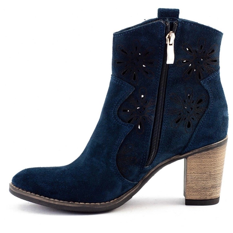 Olivier Tacones calados Lena botas azul marino 1 Olivier Tacones calados Lena botas azul marino 1