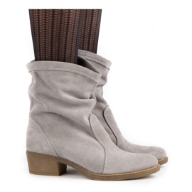 Olivier Botas de tacón Mona gris 1
