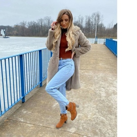 Olivier Botas con cadena Megi rojo naranja 7