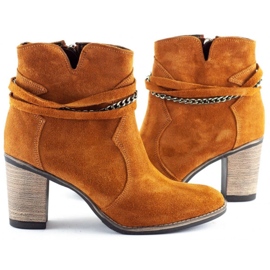 Olivier Botas con cadena Megi rojo naranja 5