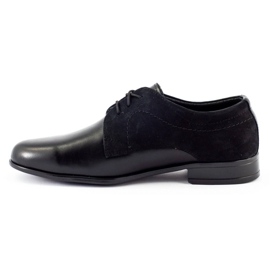 Lukas Zapatos de comunión formal para niños J1 negro 1