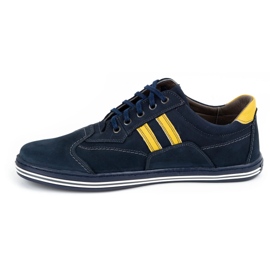 ABIS Zapatos de hombre 1801N azul marino 1