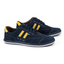 ABIS Zapatos de hombre 1801N azul marino 2