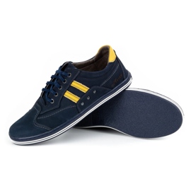 ABIS Zapatos de hombre 1801N azul marino 3
