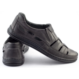 Polbut Zapatos de hombre calados 06 para verano Gris 1