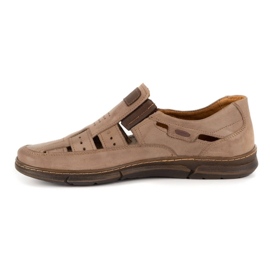 KENT Zapatos de hombre calados 601 verano marrón 1