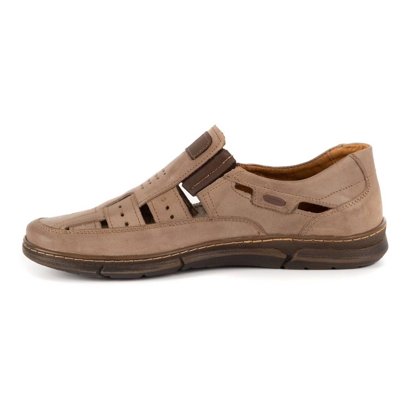 KENT Zapatos de hombre calados 601 verano marrón 1