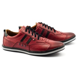 ABIS Zapatos casual hombre 1801 rojo 3
