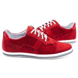 Polbut Zapatos casual de hombre 1801P rojo nubuck 6