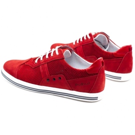 Polbut Zapatos casual de hombre 1801P rojo nubuck 8