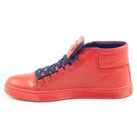 KENT 304 zapatos casuales de hombre rojo 1