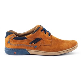 KOMODO Zapatos casual hombre 861L rojo marrón 7
