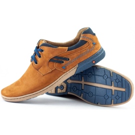 KOMODO Zapatos casual hombre 861L rojo marrón 3