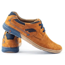 KOMODO Zapatos casual hombre 861L rojo marrón 4