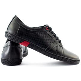 KOMODO Zapatos casuales negros para hombre 910 4