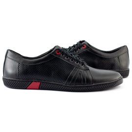 KOMODO Zapatos casuales negros para hombre 910 5