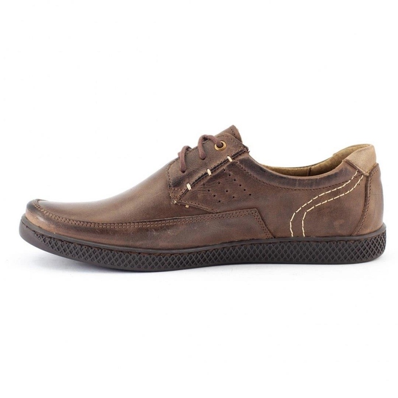 KOMODO Zapatos casual hombre 911 marrón oscuro 1