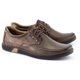 KOMODO Zapatos casual hombre 911 marrón oscuro 2