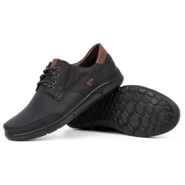 Polbut Zapatos casuales negros para hombre J55 4