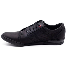 Polbut Zapatos casual hombre R3 Perforation Black negro 6