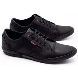 Polbut Zapatos casual hombre R3 Perforation Black negro 7