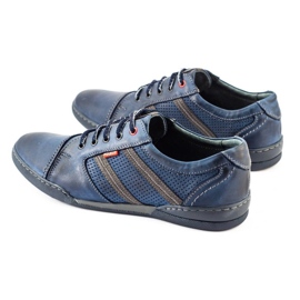 Polbut Zapatos casual hombre R3 Perforation Azul Marino 10