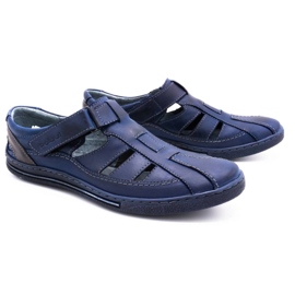 Polbut Zapatos de hombre K18 azul marino 4