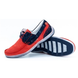 KOMODO Zapatos de hombre mocasines 902 rojo 3