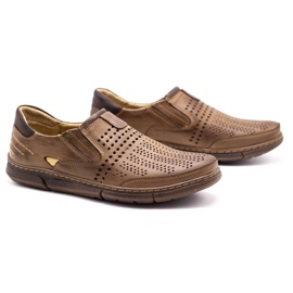 Polbut Zapatos de verano para hombre J51 marrón 4