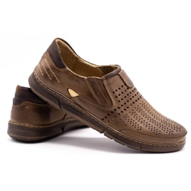 Polbut Zapatos de verano para hombre J51 marrón 6