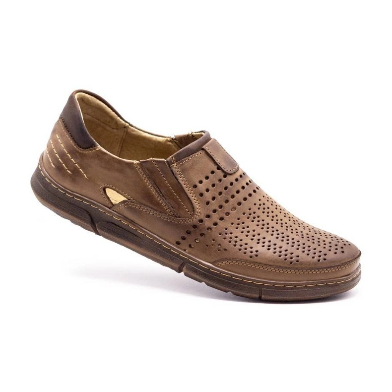 Polbut Zapatos de verano para hombre J51 marrón 2
