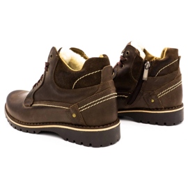 KOMODO Zapatos de hombre botas de nieve con aislamiento 885 marrón 1