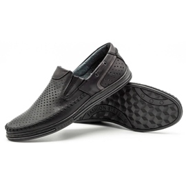 Polbut Zapatos verano hombre piel 09 para verano negro con gris multicolor 4