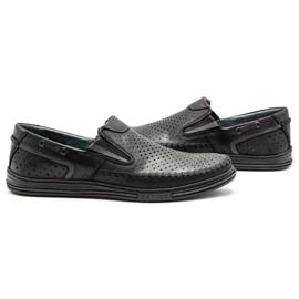 Polbut Zapatos verano hombre piel 09 para verano negro con gris multicolor 6