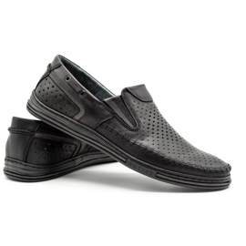 Polbut Zapatos verano hombre piel 09 para verano negro con gris multicolor 5