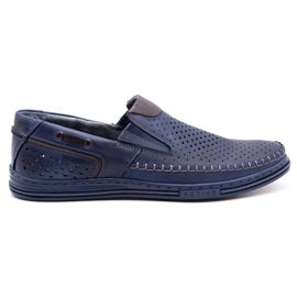 Polbut Zapatos de cuero para hombre 09 para el verano Azul marino 2