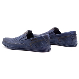 Polbut Zapatos de cuero para hombre 09 para el verano Azul marino 10