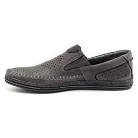 Polbut Zapatos verano hombre piel gris 09 3