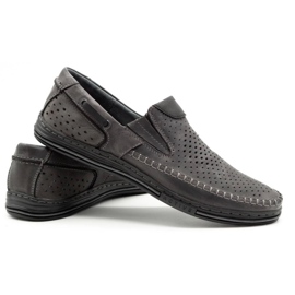 Polbut Zapatos verano hombre piel gris 09 6
