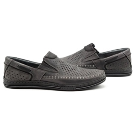 Polbut Zapatos verano hombre piel gris 09 7