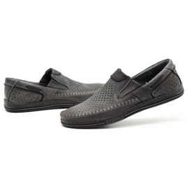 Polbut Zapatos verano hombre piel gris 09 8