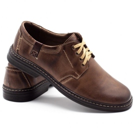 Joker Zapatos de cuero para hombre 415 marrón 4