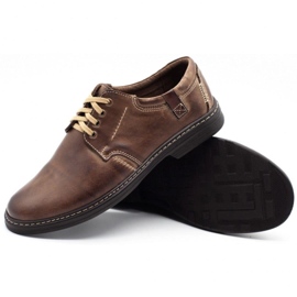 Joker Zapatos de cuero para hombre 415 marrón 3