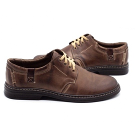 Joker Zapatos de cuero para hombre 415 marrón 5