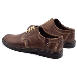 Joker Zapatos de cuero para hombre 415 marrón 7