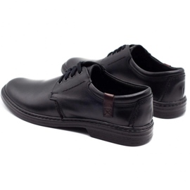 Joker Zapatos de cuero para hombre 415 negro 7