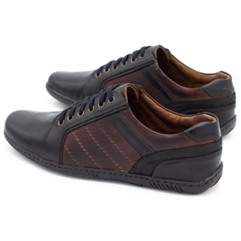 Mario Pala Zapato piel hombre 616 negro con marron marrón 1 Mario Pala Zapato piel hombre 616 negro con marron marrón 1